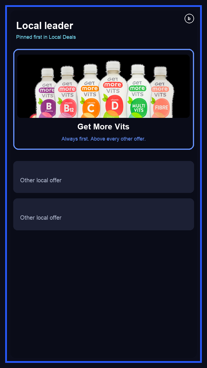 Get More Vits local leader
